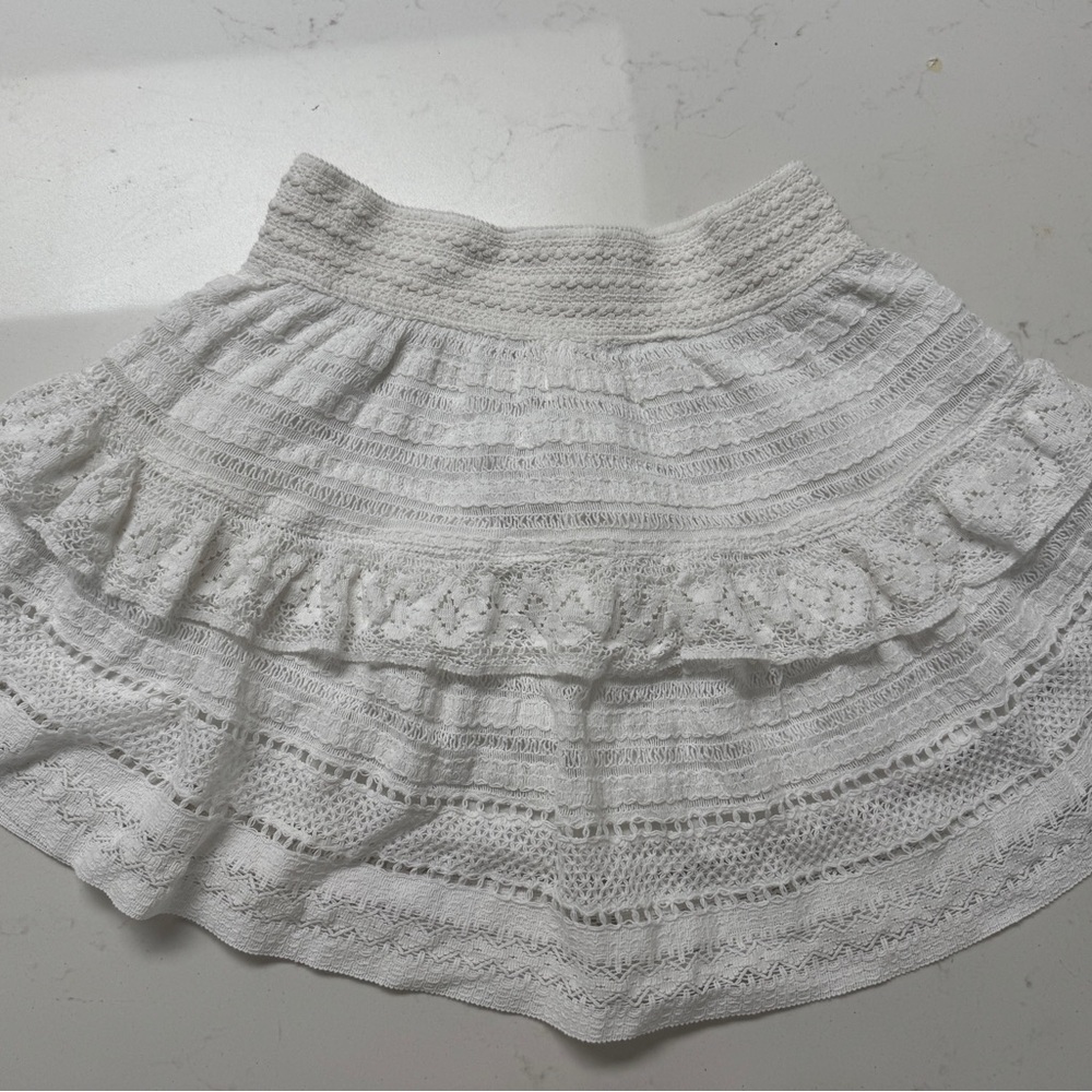 Aerie White Lace Skirt